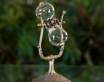 Vintage Rotating Urn II Fillable Hourglass