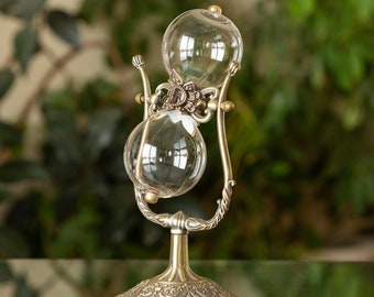 Vintage Rotating Urn Fillable Hourglass