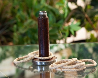 Juego de lanzamiento de aros con bobina antigua