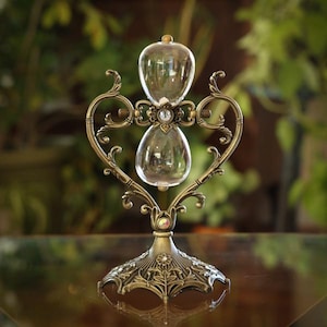 Heart Vintage Urn Rotating Hourglass
