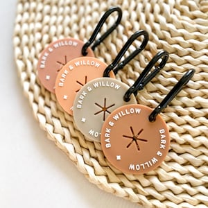 Dog Poop Loop | Handsfree Poop Carrier | Dog Poop Bag Holder| Clips Onto Any Leash | Boho Neutral Colors