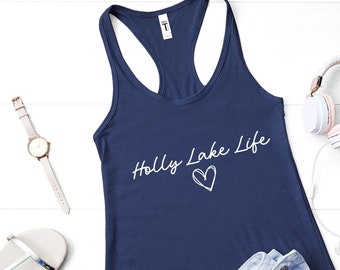 Custom Lake Name Shirt, Personalized Lake Life Tshirt, Lake Gift for Adventurer, Customized Lake House Gift, Camping & Camper Tank Top