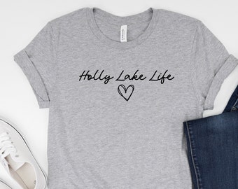 Benutzerdefinierte See Namensshirt, personalisiertes See Leben Tshirt, See Geschenk für Abenteurer, individuelles See Haus Geschenk, Camping & Camper T-Shirt