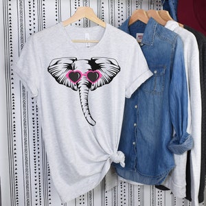 Cute Elephant Valentine&#39;s Day Shirt | Elephant Shirt, Teacher Tee, Valentine&#39;s Day TShirt, Valentines Outfit, Animal Shirt, Cute Vday Shirt