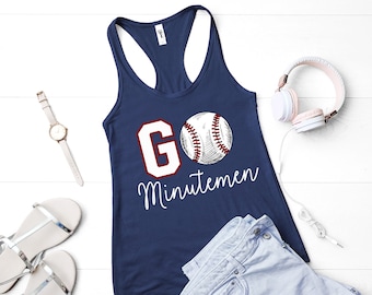 Personalized Baseball Tank Top, Customized Game Day Shirt, Sports Mom T-Shirt, Baseball Mom Gift, Mother's Day Gift, Custom Team Tee