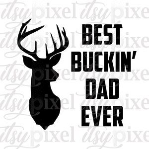 Melhor Buckin Dad Ever PNG Digital Download, Transparente Sublimação Clipart Design Recorte Imprimível, Engraçado Dia dos Pais