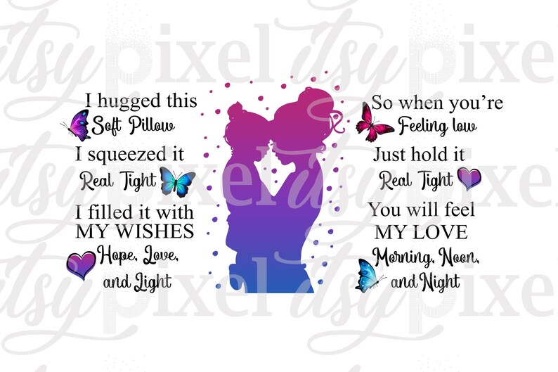 Download Pillow Quote Mother Daughter Grandma PNG Instant Digital ...