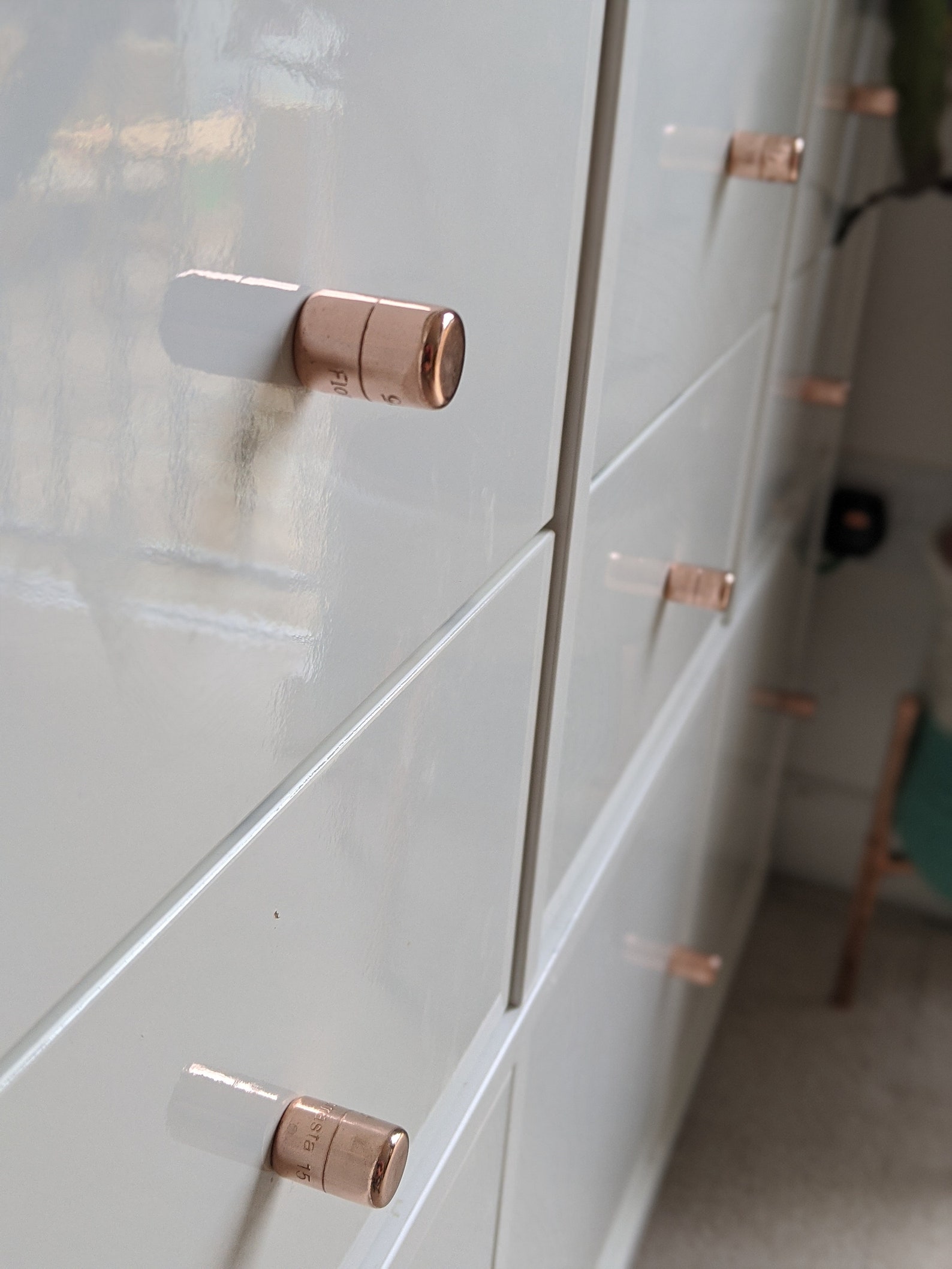 IKEA KALLAX Handmade Copper Cupboard Knob Drawer Knob Etsy