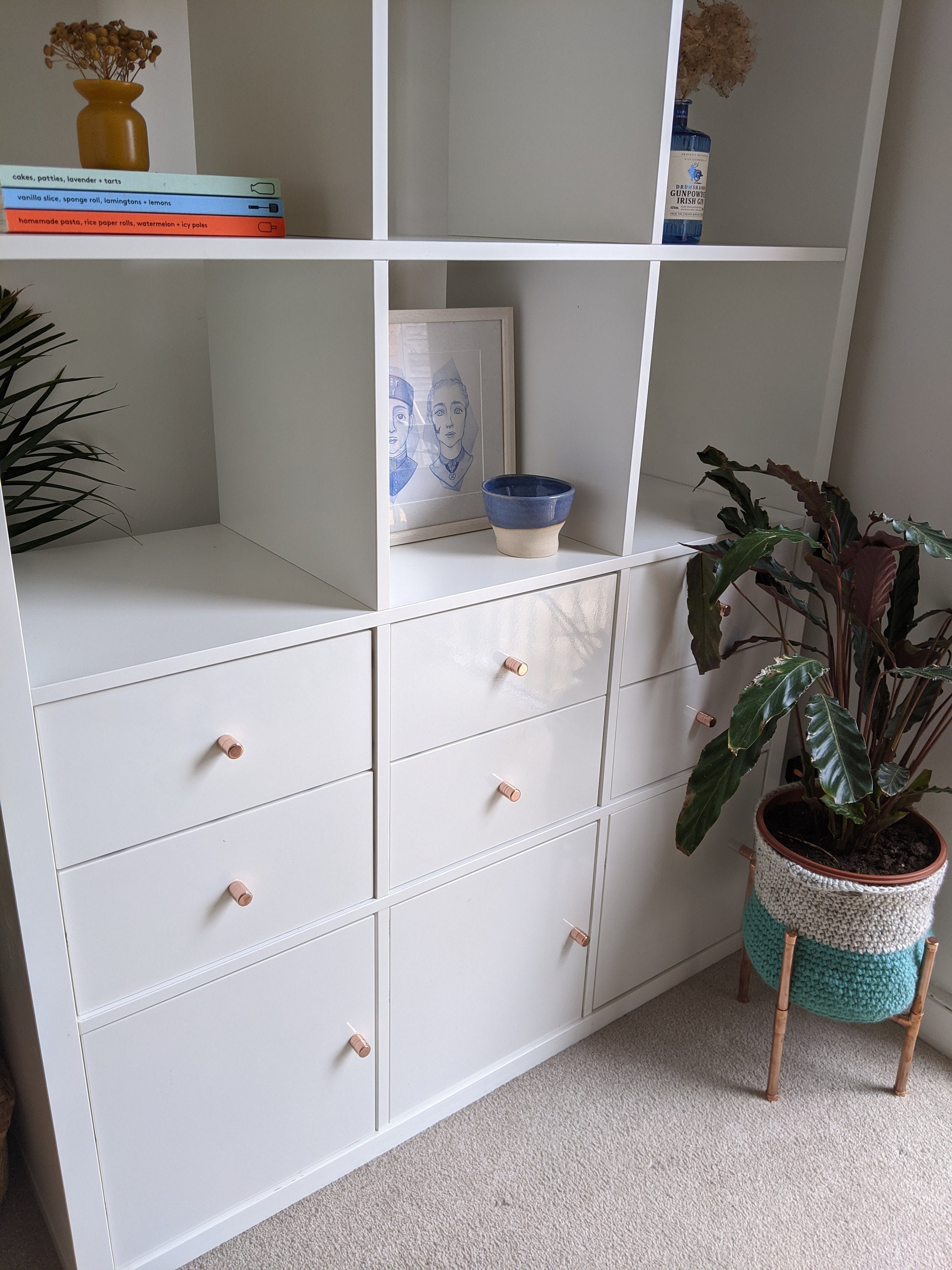 IKEA KALLAX Handmade Copper Cupboard Knob Drawer Knob Etsy