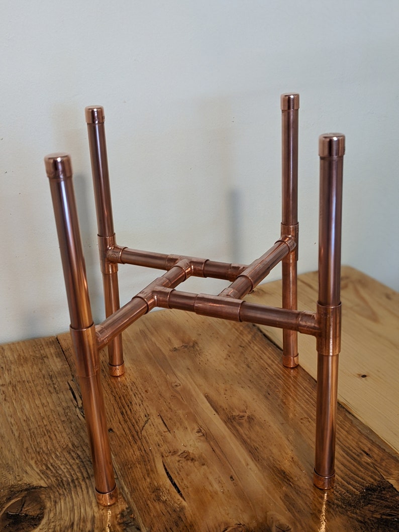 Modern Planter Copper Plant Stand Copper Indoor Planter. | Etsy UK