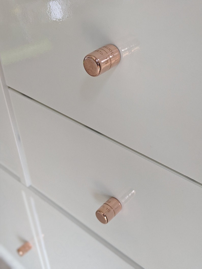 IKEA KALLAX HEMNES Handmade Copper Cupboard Knob Drawer Knob Etsy