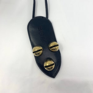 Amish Crafted Doggie Door Bell in Black Leather