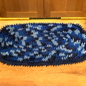Amish Made Blue Tone Rug