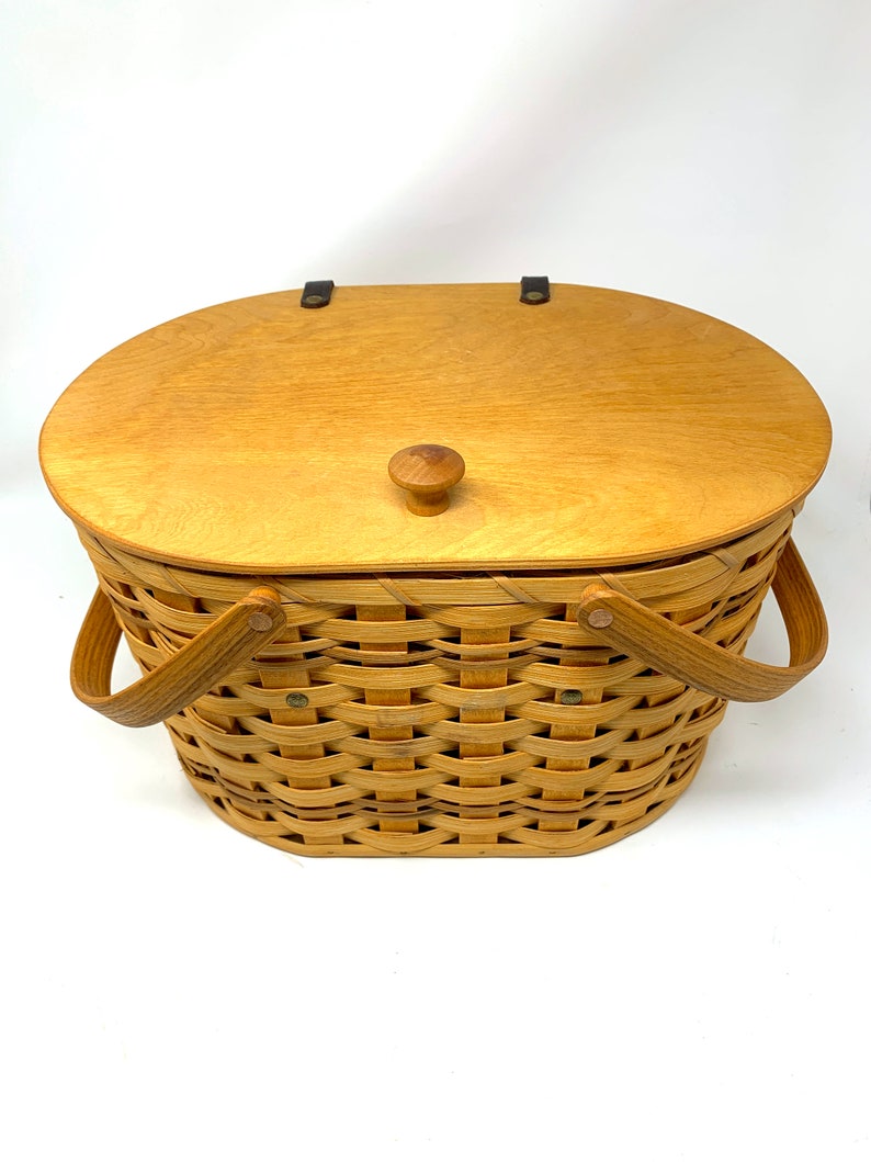 Amish Made Sewing Basket With Removable Tray - Etsy
