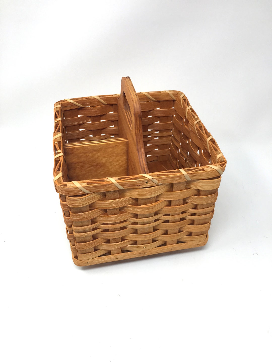 Amish Made Napkin & Silverware Holder Lazy Susan Etsy