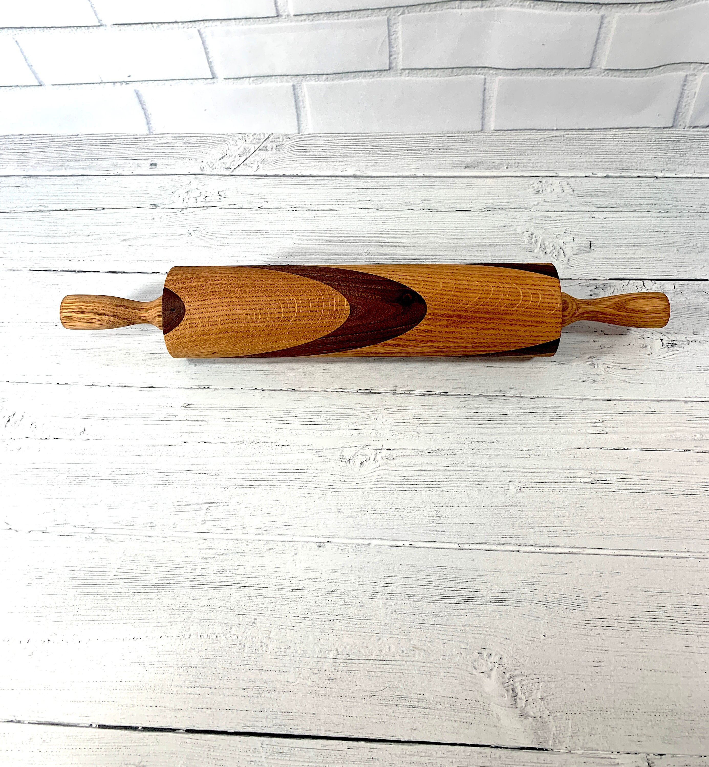 Amish Made Baker's Rolling Pin the Dark Swirl Etsy