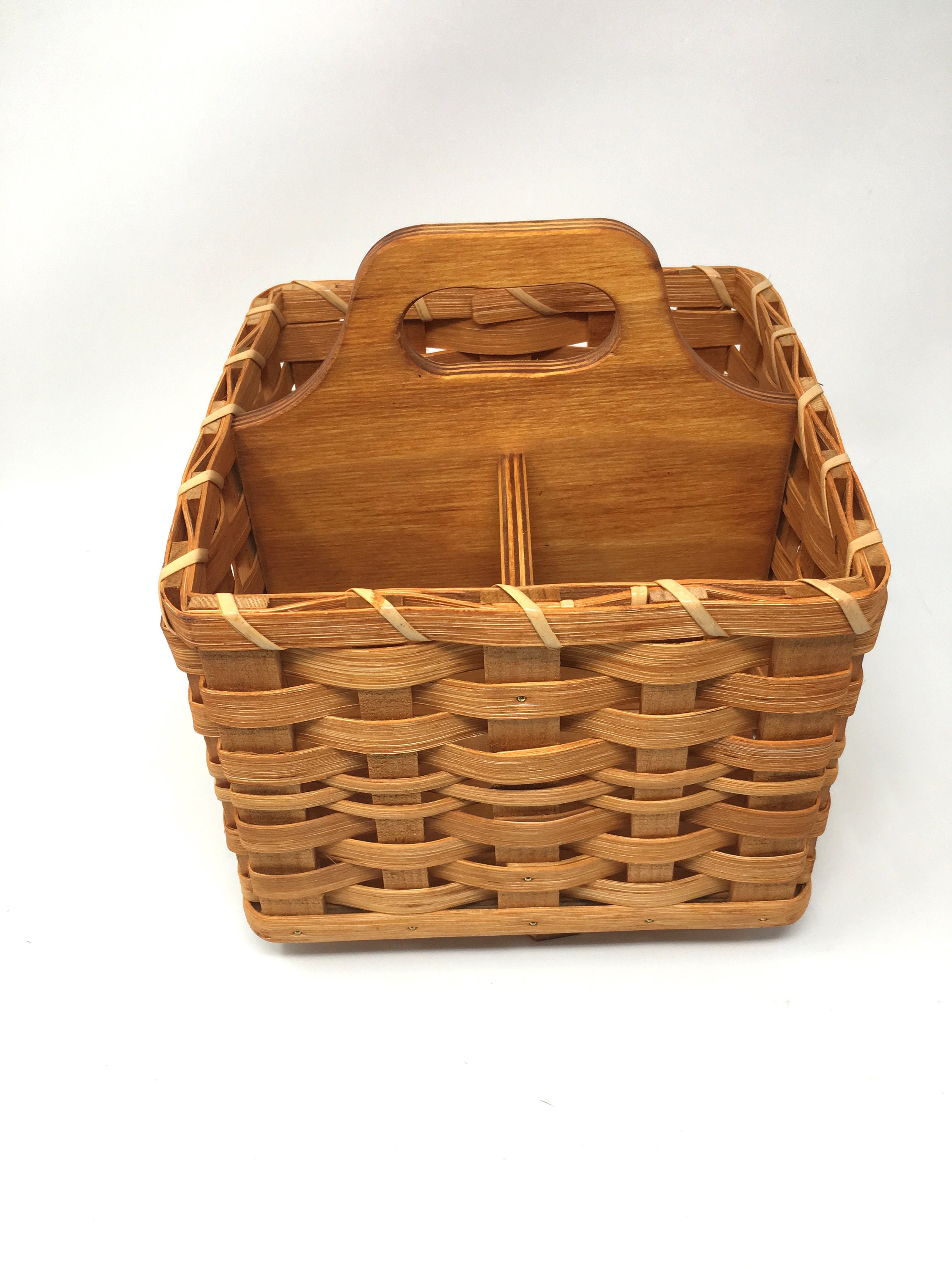 Amish Made Napkin & Silverware Holder Lazy Susan Etsy