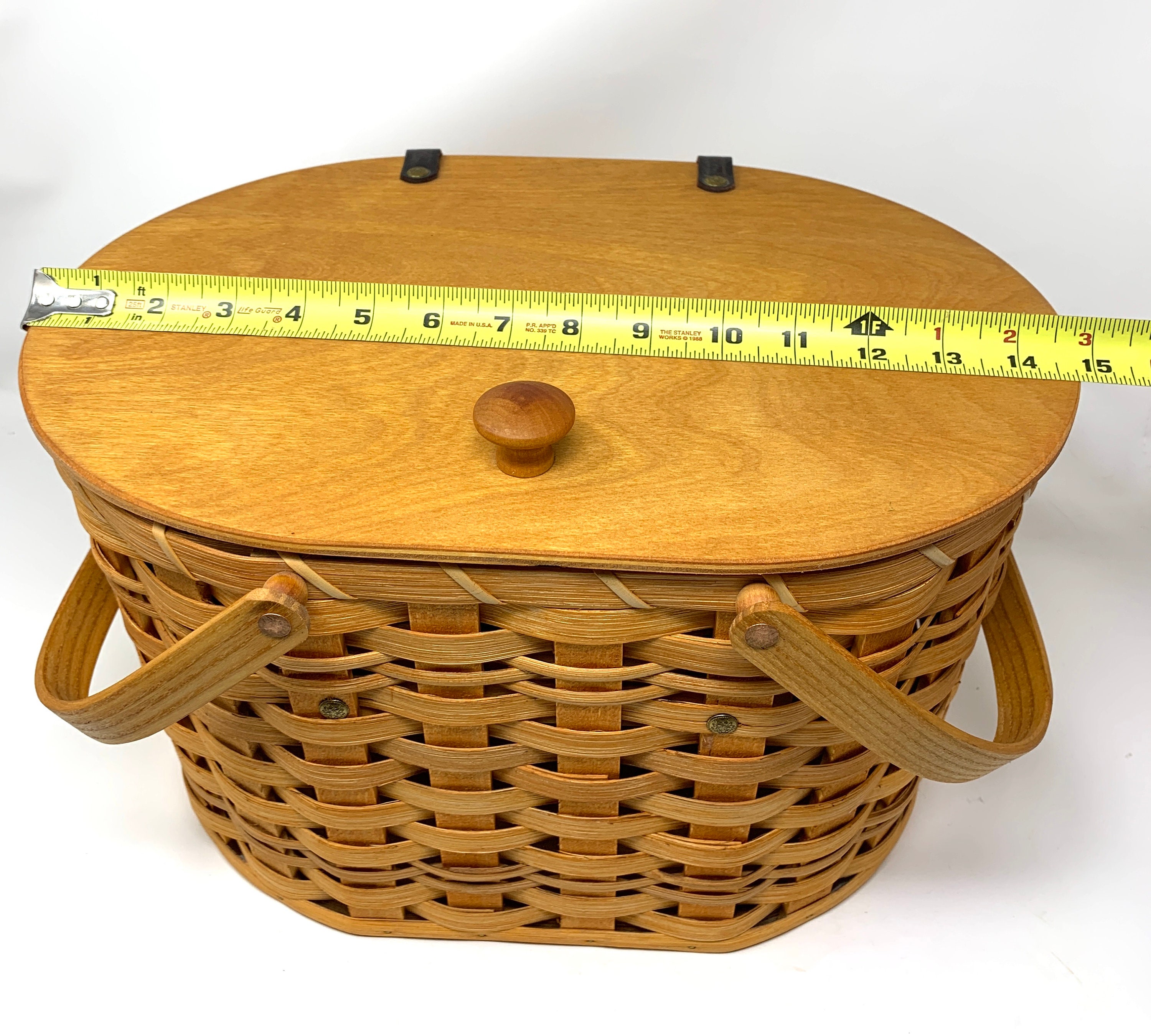 Amish Made Sewing Basket with Removable Tray Etsy