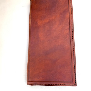 Amish Made Checkbook Style Leder Portemonnaie