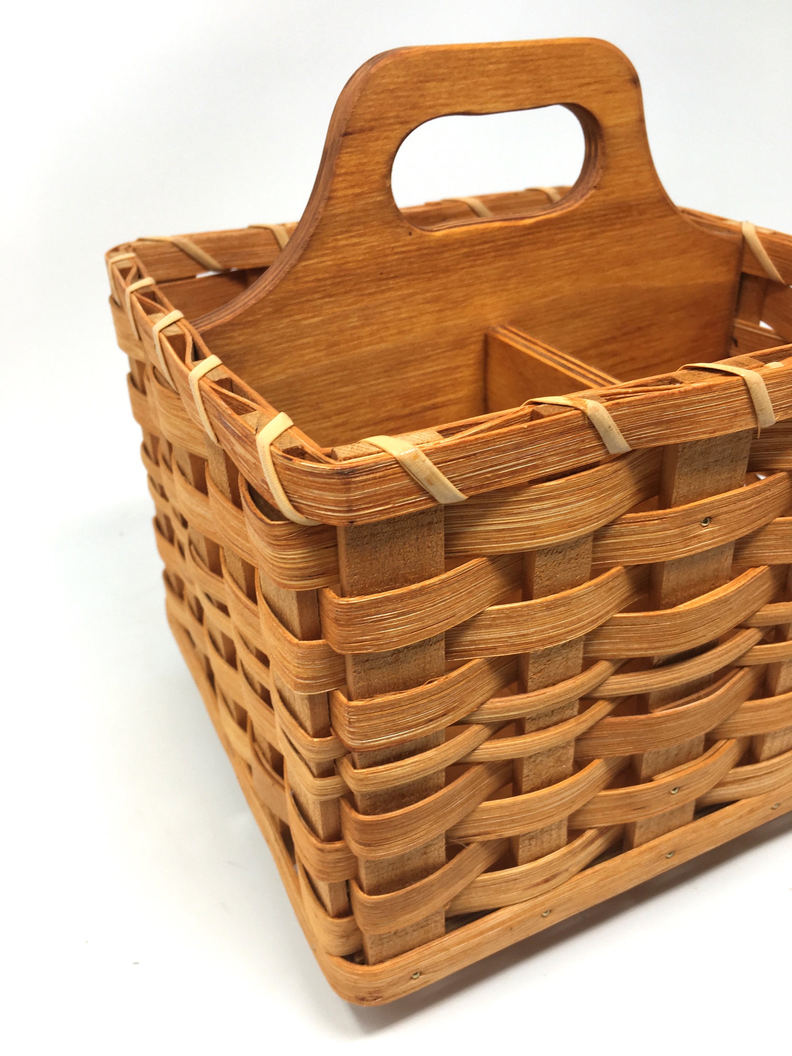 Amish Made Napkin & Silverware Holder Lazy Susan Etsy