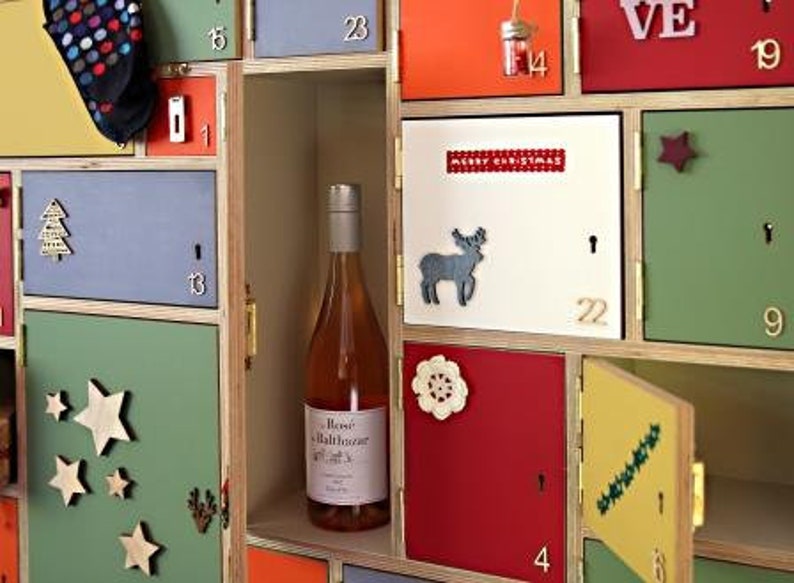 Advent Calendar With Locking Doors Etsy