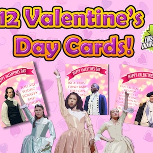 Hamilton the Musical Inspired Valentines Day Cards - Etsy
