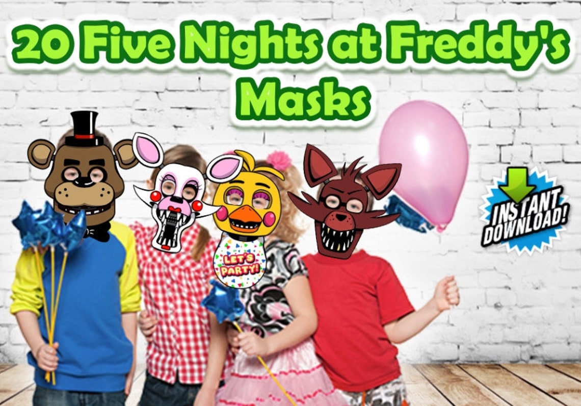 Five Nights at Freddy's Masks FNAF for Birthday's or Etsy