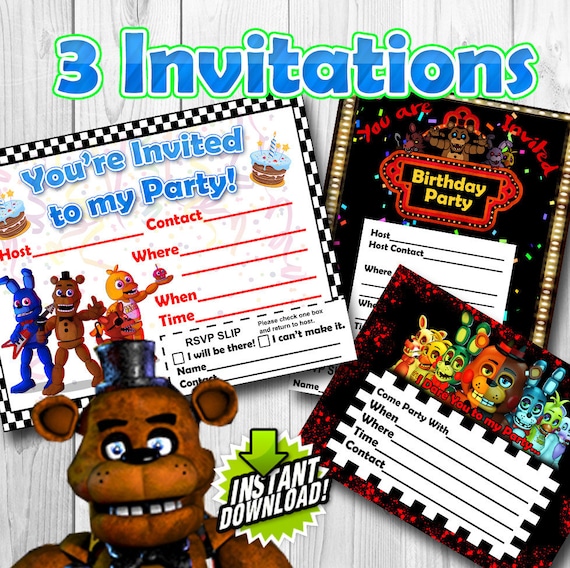 Five Nights at Freddy's Fnaf party