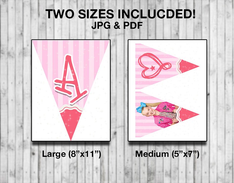Jojo Siwa Printable Birthday Banner Happy Birthday Banner | Etsy