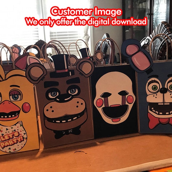 Five Nights at Freddy's FNAF Party Favor Bags Perfect for Birthday