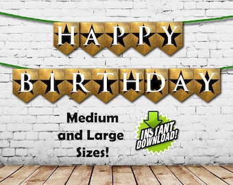 Hamilton the Musical Inspired Happy Birthday Banner Instant download Printable