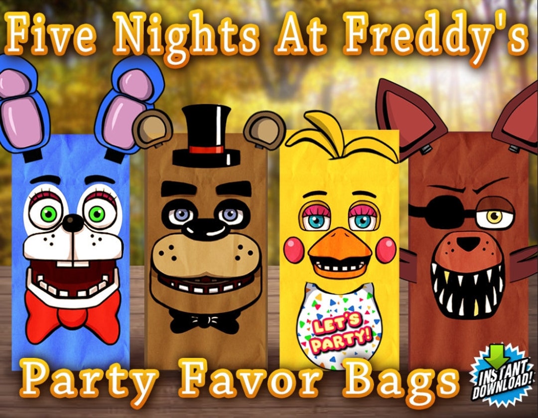 Five Nights at Freddy's Freddy Fazbear Bonnie Foxy Golden Freddy and C – A  Birthday Place