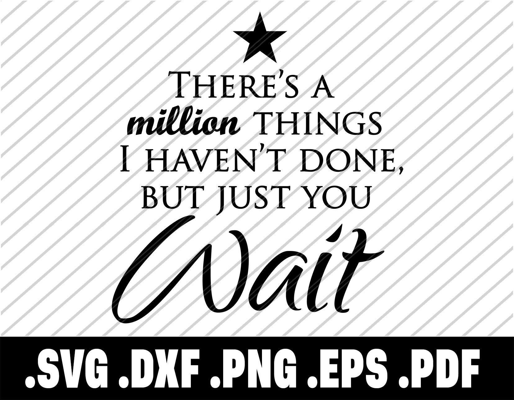Download Hamilton Musical SVG Just you Wait for Silhouette Cutting ...