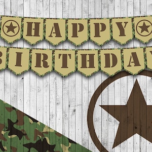 Army Welcome Home, Deployment, Soldier Banner, Happy Birthday Banner, Custom, Instant Download, Party Decor