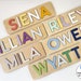 Wooden Name Puzzle Girl Toy for Toddler Baby Gift Personalized 1st Birthday Baby Girl Montessori Toys Baby Shower Baby Christmas Gift 