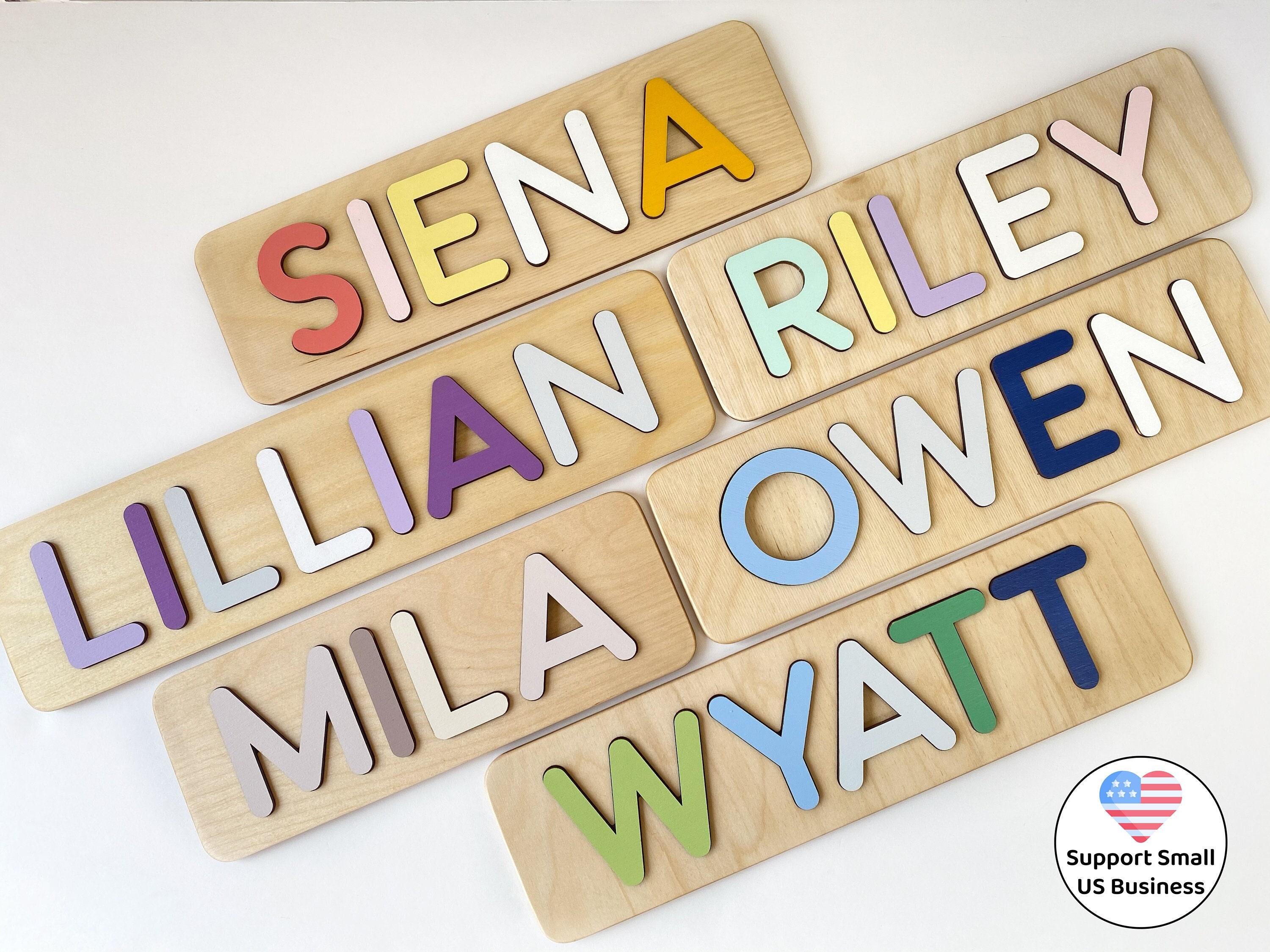 Personalized gifts Name puzzle baby Birthday gift, Wooden name puzzles Baby shower Montessori toys