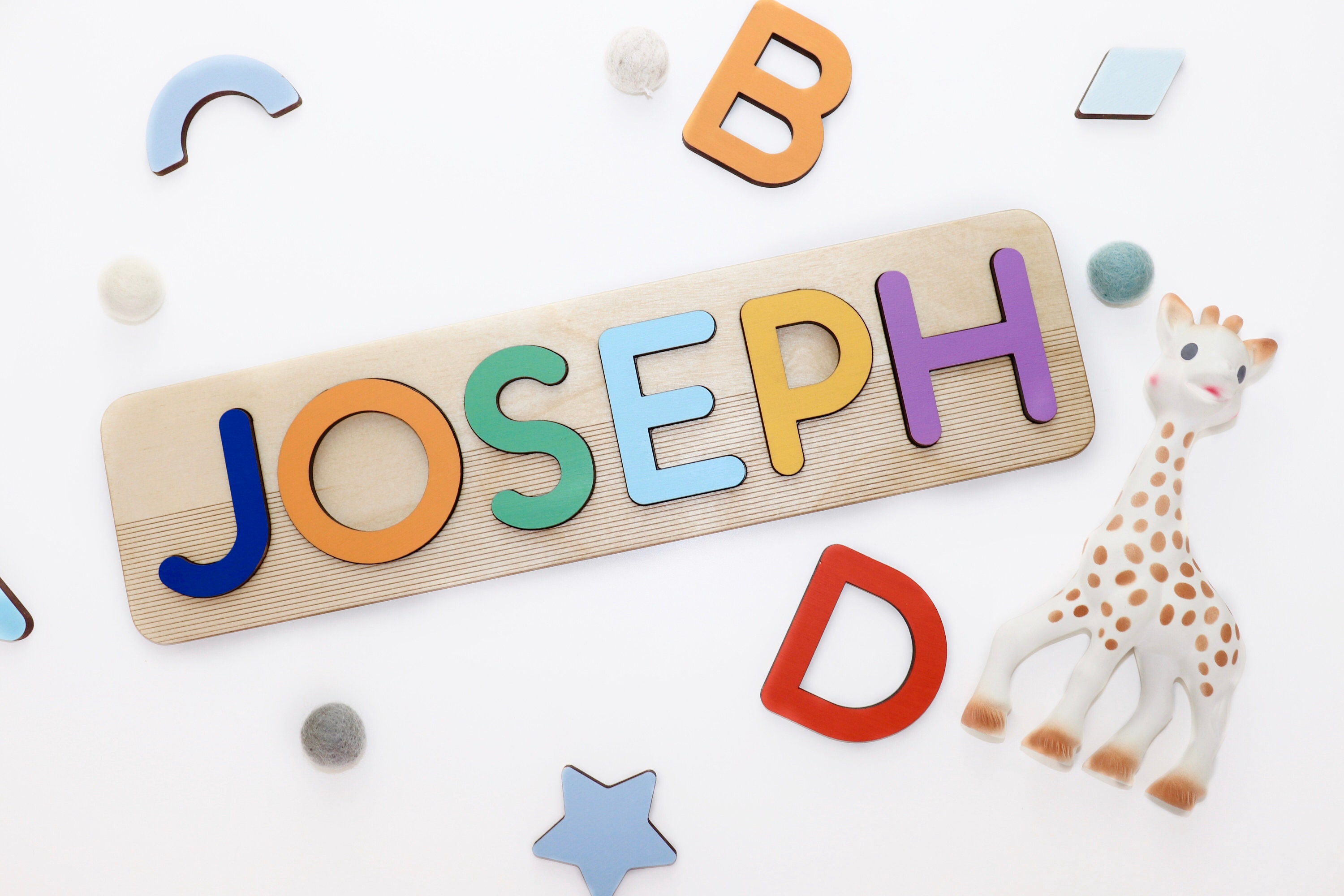 Baby Christmas Gift from Aunt and Uncle Wooden Name Puzzle Etsy