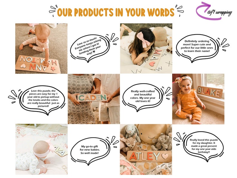 Personalized Name Puzzles For Toddlers 1 Year Old Girl ...