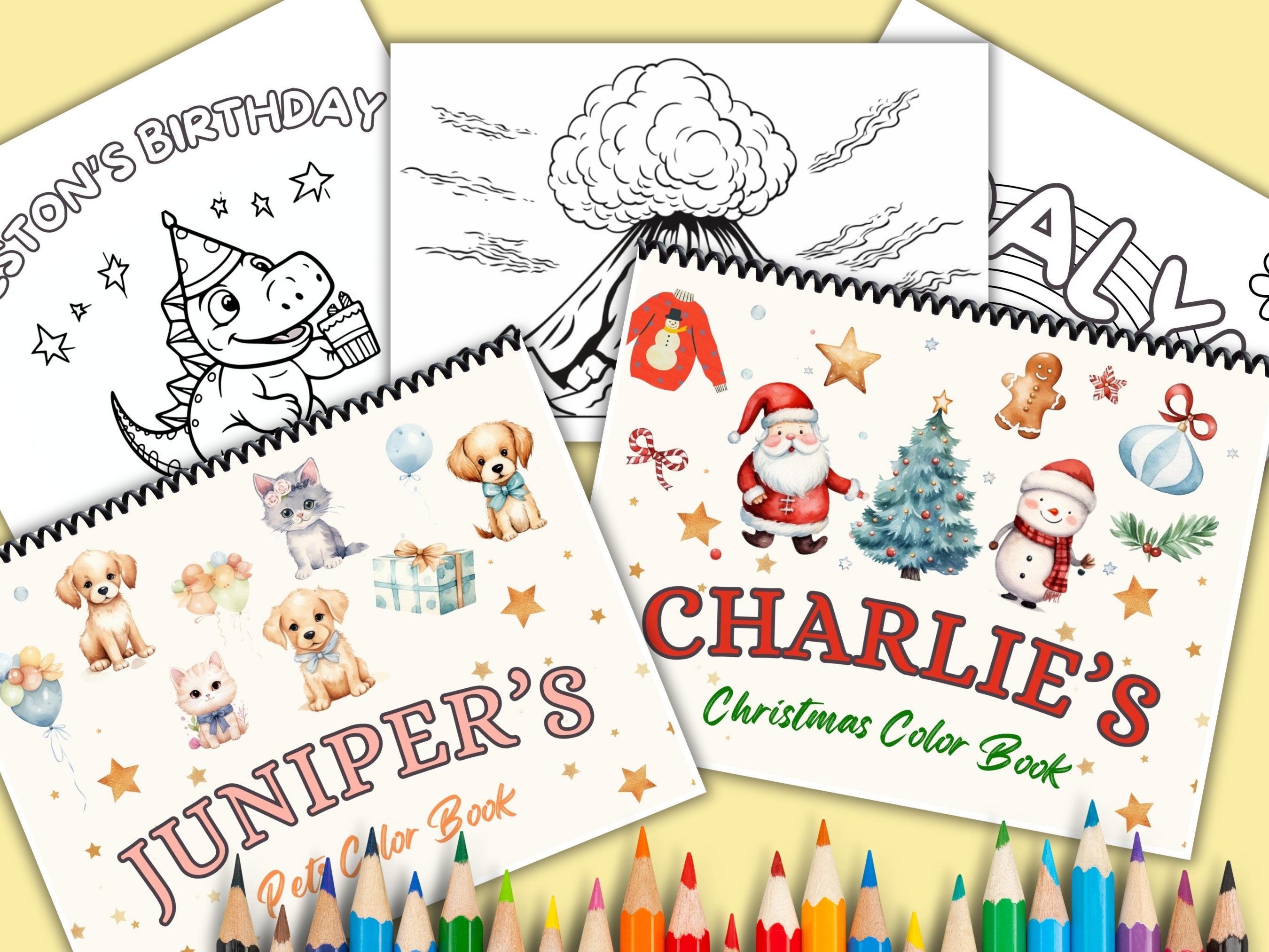 Custom Children's Color Book Full Size Large Coloring Book for