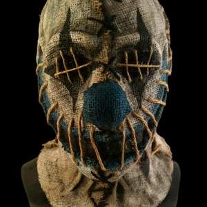 Handmade Halloween Burlap Scarecrow Mask