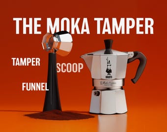 Moka Pot Tamper Soop Trichter - 3 Tassen (52 mm)