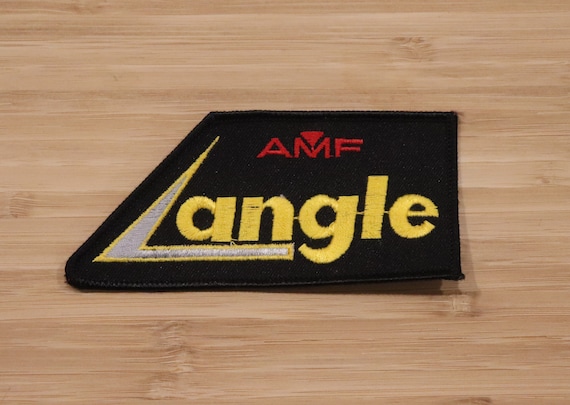 AMF ANGLE Black Bowling League Patch Vintage Rare… - image 1