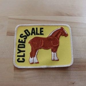 Vintage CLYDESDALE hästmärke Sällsynt Retro L@@K Gård Nötkreatur Jordbruk