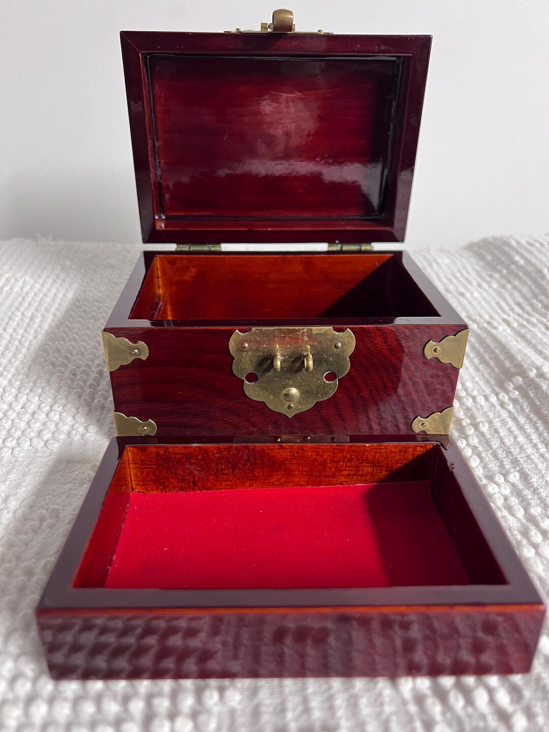 Gorgeous Brass Wood Treasure Box Mint Asian Origin Vintage Mint - Etsy