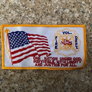 Volunteer Fire Department Vintage Rare Retro L@@K