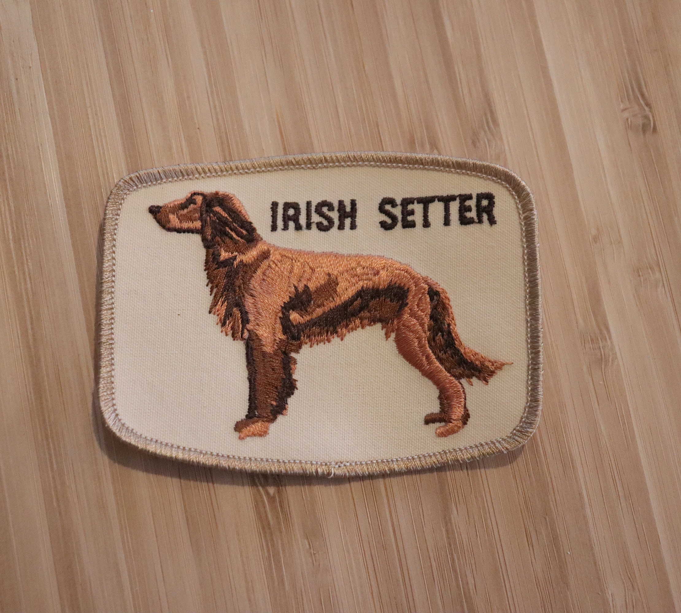 IRISH Setter Dog Breed PATCH Detailed Stitching L@@K Vintage Item
