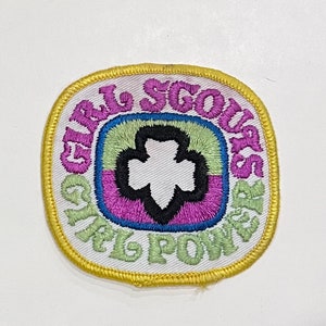 Girl Scouts Girl Power Patch Vintage Rare Retro L@@K