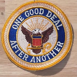 Vintage AMERIKA En bra affär efter den andra Patch Retro och relevant patriotisk amerikansk stil