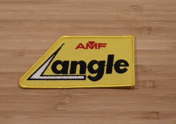AMF ANGLE Yellow Bowling League Patch Vintage Rar… - image 1