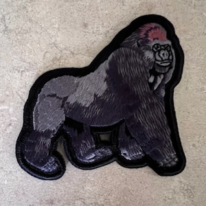 Seltener WESTERN LOWLAND GORILLA Aufnäher L@@K Menschenaffen
